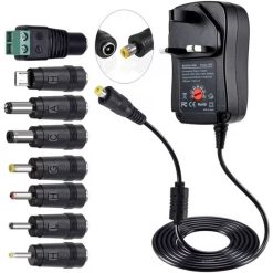 Universal Multi-Voltage AC/DC Power Adapter with 8 DC Plugs