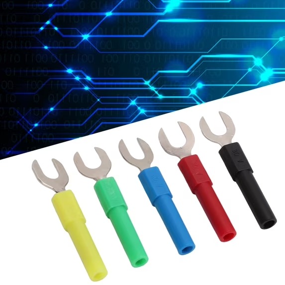 10 Pcs Fork Spade Wire Connector with PVC Insulation